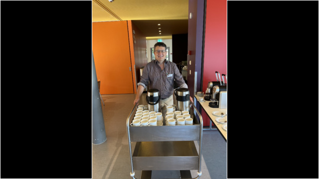 Ruhe vor dem Sturm in der Mensa des Gymnasiums St. Antonius