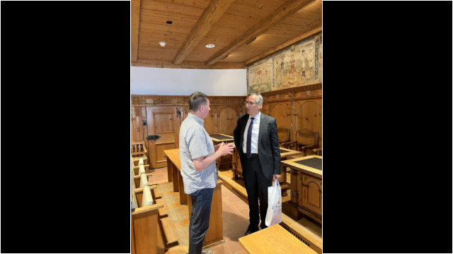 Zwei Appenzeller - Landammann Inauen und Alfred Neff